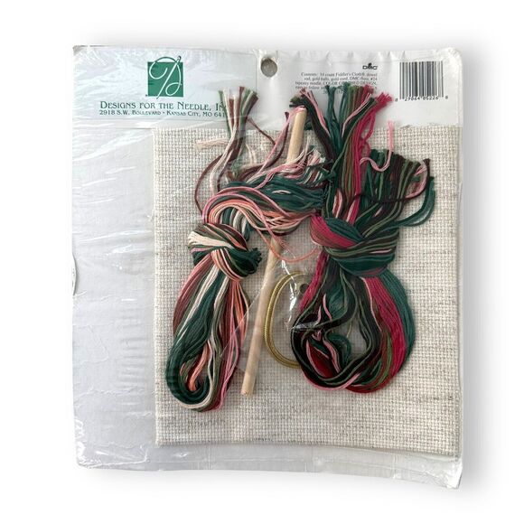 Vintage Heirloom Treasure Cross Stitch Kit #5226 Rose Bellpull Tapestry 5"x26.5" - Picture 5 of 6